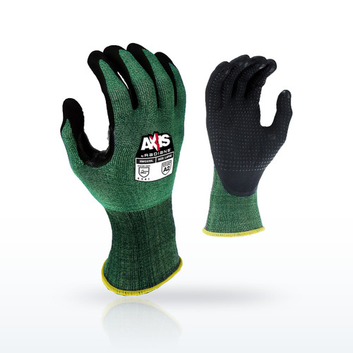 Radians RWG538 AXIS™ A2 Foam Nitrile Dotted Coated Cut Protection Glove