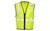 ML Kishigo Hi-Vis Vests, Single Pocket Zipper Mesh Vest, Economy