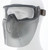 MCR Safety Hydroblast­® HB4 Safety Goggles/Face Shield Combo- Clear Lens-Attached Ratcheting Crystal Gray Face Shield-UV-AF® Anti-Fog Coating-Adjustable Elastic Head Band- Dielectric with No Metal Pieces - HB4