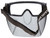 MCR Safety Hydroblast­® HB4 Safety Goggles/Face Shield Combo- Clear Lens-Attached Ratcheting Crystal Gray Face Shield-UV-AF® Anti-Fog Coating-Adjustable Elastic Head Band- Dielectric with No Metal Pieces - HB4