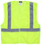 MCR Safety Hi-Vis Lime Safety Vest -2 Inch Silver Reflective Stripes, Breakaway Design with Hook & Loop Closures - CL2ML