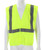 MCR Safety Hi-Vis Lime Safety Vest -2 Inch Silver Reflective Stripes, Breakaway Design with Hook & Loop Closures - CL2ML