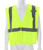 MCR Safety Hi-Vis Lime Safety Vest, 2 Inch Silver Reflective Stripes - CL2MLPFR