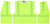 MCR Safety Hi-Vis Lime Safety Vest, 2 Inch Silver Reflective Stripes - CL2MLPFR