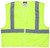 MCR Safety Luminator CL2MLP Hi-Vis Vests, Hi-Vis Lime Safety Vest