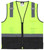 MCR Safety Luminator CL2MLSZ Hi-Vis Vests, Hi-Vis Lime Safety Vest