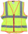 MCR Safety Luminator LVCL2ML Hi-Vis Vests, Hi-Vis Lime Safety Vest