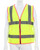 MCR Safety Hi-Vis Lime Safety Vest, 2 Inch Silver Reflective Stripes -Fitted for Women - LVCL2ML