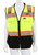 MCR Safety Premium Hi-Vis Reflective Safety Vest, Zippered Front Closure with Solid Front & Mesh Back - PSURVCL2LS