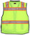 MCR Safety Premium Hi-Vis Reflective Safety Vest, Zippered Front Closure with Solid Front & Mesh Back - PSURVCL2LS