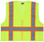 MCR Safety Hi-Vis Reflective Lime Safety Vest, Manufactured with Recycled Materials - RSURVML