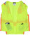 MCR Safety Hi-Vis Reflective Lime Safety Vest, Manufactured with Recycled Materials - RSURVML