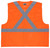 MCR Safety Hi-Vis Reflective Orange Safety Vest, Manufactured with Recycled Material - RXCL2MO