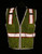 MCR Safety Hi-Vis Reflective Lime Safety Vest, Trimmed with Silver Reflective Material - SURVCL2L