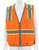 MCR Safety Hi-Vis Mesh Reflective Orange Safety Vest, Trimmed with Silver Reflective BInding - SURVCL2O