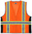 MCR Safety Luminator SURVCL2O Hi-Vis Vests, Hi-Vis Mesh Reflective Orange Safety, view 3