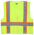 MCR Safety Luminator SURVL Hi-Vis Vests, Hi-Vis Reflective Lime Safety Vest, view 3