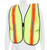 MCR Safety General Purpose V200R Hi-Vis Vests, Fluorescent Lime Mesh Safety Vest, view 2
