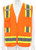 MCR Safety Luminator V2100 Hi-Vis Vests, Hi-Vis Orange Reflective Safety Vest, view 2