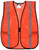 MCR Safety General Purpose V211SR Hi-Vis Vests, Orange Mesh Safety Vest