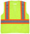 MCR Safety Luminator V2210 Hi-Vis Vests, Hi-Vis Lime Reflective Safety Vest, view 3