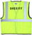MCR Safety Hi-Vis Reflective Lime Safety Vest, Mesh Fabric with Hook and Loop Front Closure - VCL2MLSHF