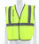 MCR Safety Luminator VCL2MLSHF Hi-Vis Vests, Hi-Vis Reflective Lime Safety Vest, view 4