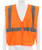 MCR Safety Hi-Vis Orange Safety Vest, 2 Inch Silver Reflective Stripes - VCL2MOP