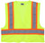 MCR Safety Luminator® Series, Hi-Vis Reflective Lime Safety Vest - VWCCL2LFR