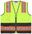 MCR Safety Luminator WCCL2MLSZ Hi-Vis Vests, Hi-Vis Lime Black Reflective Safety