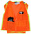 MCR Safety Hi-Vis Reflective Orange Safety Vest, 4.5 Inch Lime Silver Stripes - WCCL2OFR