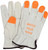 MCR Safety 3413HVI Leather Drivers Work Gloves CV Grade Grain Pigskin Orange, view 5
