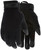 MCR Safety MB100 Mechanics Gloves, Black Synthetic Leather Palm and Fingers