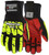 MCR Safety Predator® Impact Mechanics Glove, Hi Visibility TPR Back of Hand Protection - PD4906