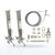 FallTech 6036012 SteelGrip® Temporary Cable HLL System and Stanchions with 12" beam clamps