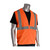 PIP 302-WCENGZ Hi-Vis Vests, ANSI Type R Class 2 Value Zipper Solid Vest