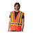 PIP 302-0600D Hi-Vis Vests, ANSI Type R Class 2 Two-Tone Mesh Vest, view 3