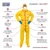International Enviroguard 7019YT-XL Chemical Resistant Clothing, Hood and Boots