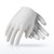 CleanTeam 97-520H Cleanroom Gloves, Medium Weight Cotton Lisle Inspection Glove, view 3
