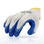 Radians RWG16B Latex Gloves, Polyester Shell, Crinkle Latex Coated Palm, view 4