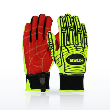 Boss 120-MP2120 High Dexterity Gloves, ANSI A2, TPR Impact Protection