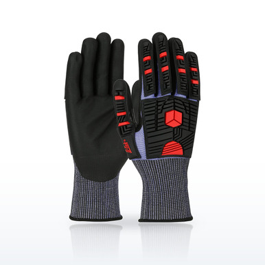 G-Tek PolyKor X7 16-MP585 High Dexterity Gloves, ANSI A4, Impact Protection