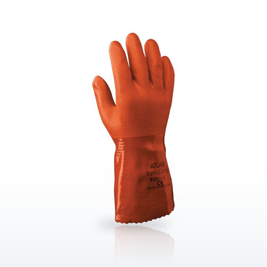 SHOWA Atlas 620 Double-Dipped PVC Chemical Gloves, 12 in