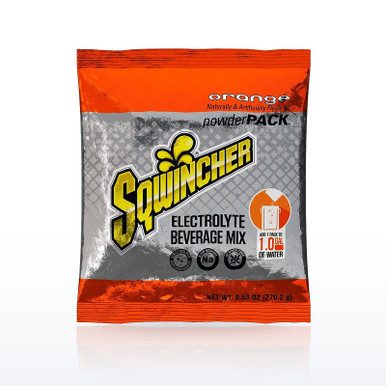 Sqwincher 159016004 Electrolyte Drinks, Electrolyte Powder Pack, Orange
