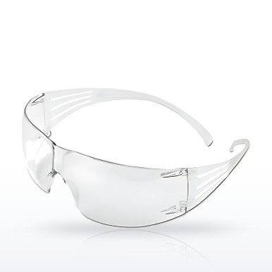 3M SecureFit 200 Series Safety Glasses, Frameless/Wrap-Around, Clear