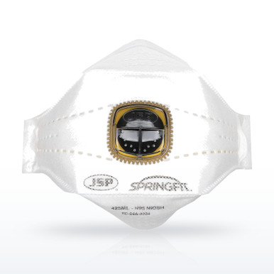 JSP Springfit 272-RPD425N95 Premium N95 Flat Fold Disposable Respirator, Valve