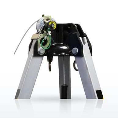 Safewaze 019-11004 7' Adjustable Tripod Kit, 65' Personnel Winch, 65' 3-Way