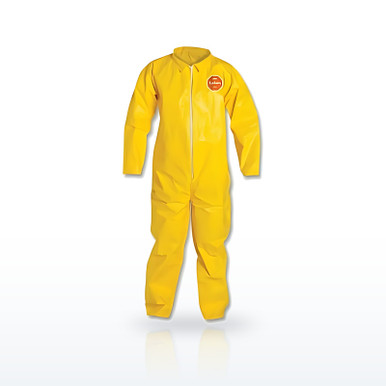 DuPont Tychem Coveralls, Serged Seams, Collar