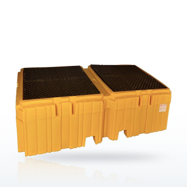 UltraTech 1144 Twin IBC Spill Pallet, Drain, 535 Gallon