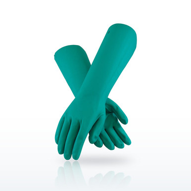 Assurance 50-N2272G Chemical Resistant Gloves, Nitrile Coated, Unlined